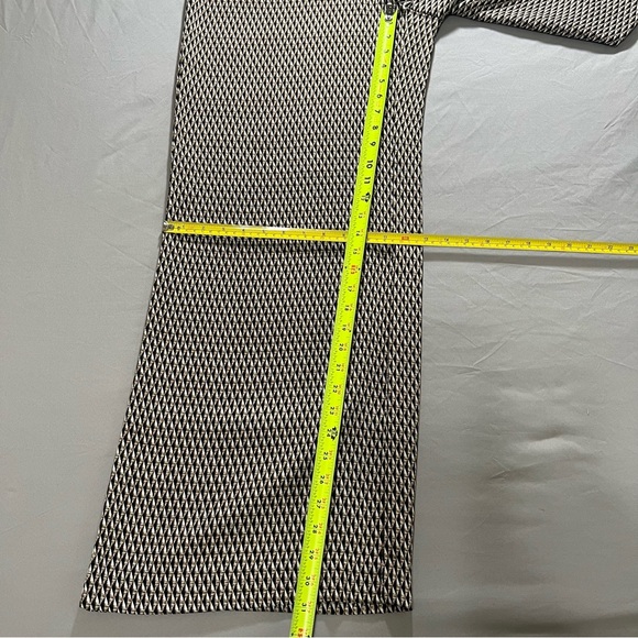 Chico's Brown Elastic Waist Wide Leg Pants pull over Geometric Print design 2Reg - Picture 10 of 13